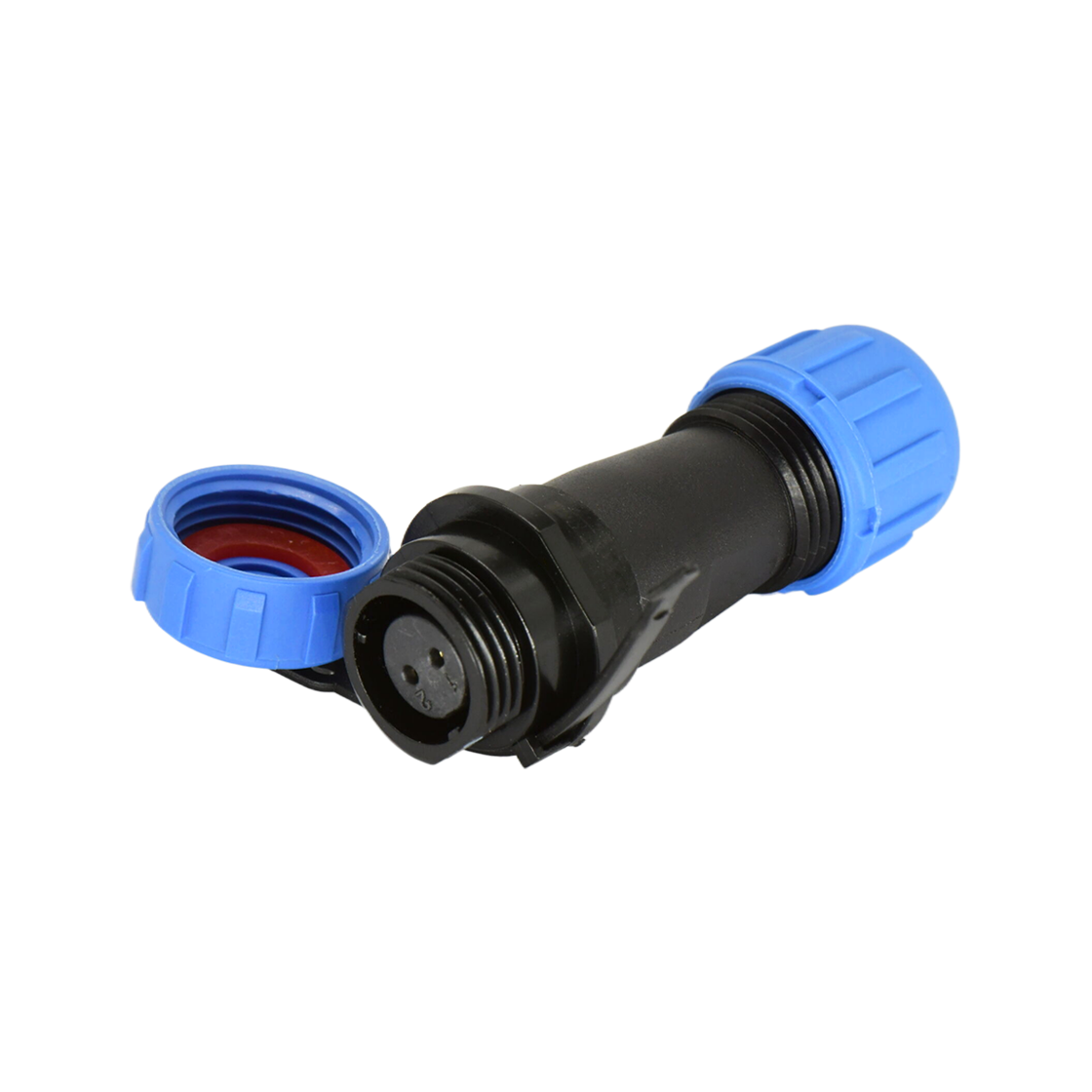 DP11系列 圆形航空插头 2芯电缆对接母插座 电缆直径4-6.5mm